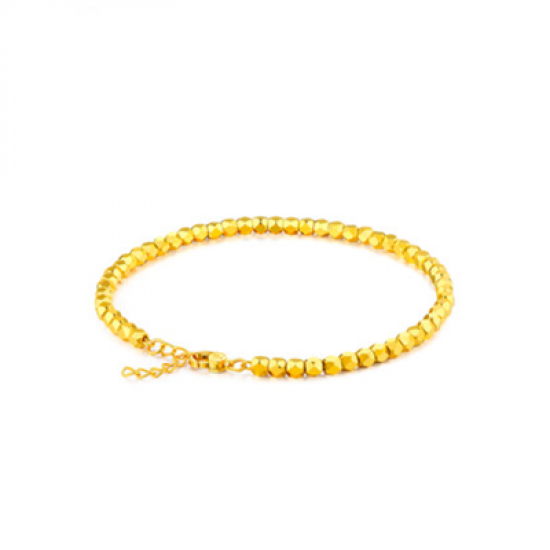 15g Gold bracelet female light diamond 5G pure gold bracelet