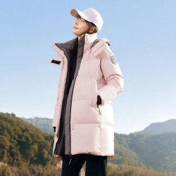 Pink lovely women's down jacket